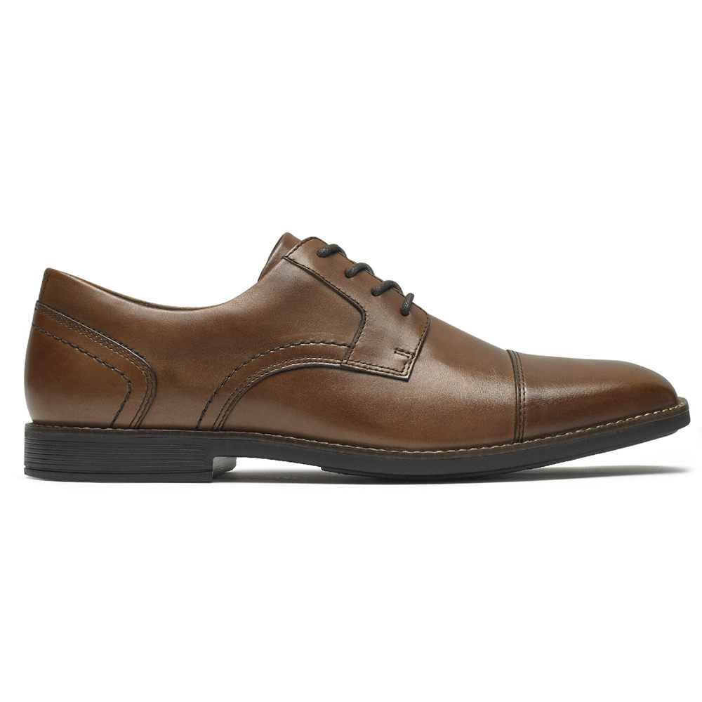 Rockport Mens Slayter Cap Toe Blucher - Oxfords Brown - ZVA267930